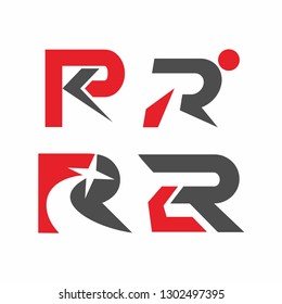 R Initial Logo Design Template Illustration Vector
