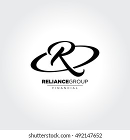 R Initial Symbol in circle