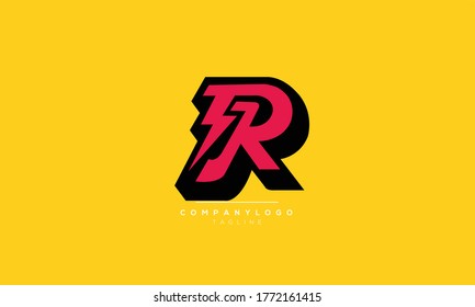 R IR initials monogram logo design