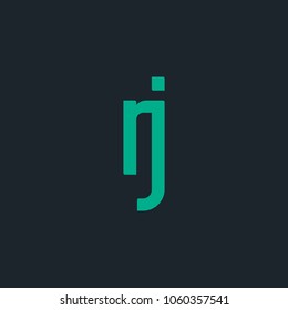 R & J joint logo bold letter design with business card template