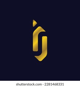 I R J Letter Royal Luxury Fashion Clothing Brand Monogram Logo