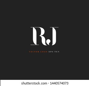 R & J letters Joint logo icon vector template for corporate logo and business card design.