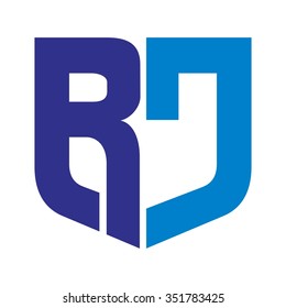 r and j logo vector