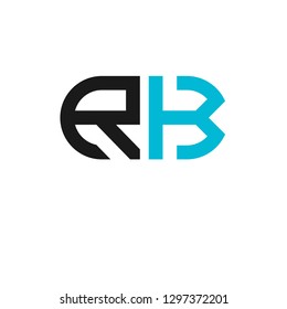 R K initial letter, modern logo design template vector
