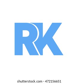 r k initial logo design