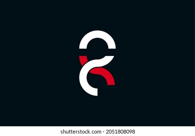 Logotipo inicial R K o R Concepto de diseño sencillo Símbolo de identidad moderno