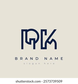 R and K logo design. RK abstract Letters Logo Monogram. This logo design is the process of creating a visual symbol that represents a brand, company, or individual.