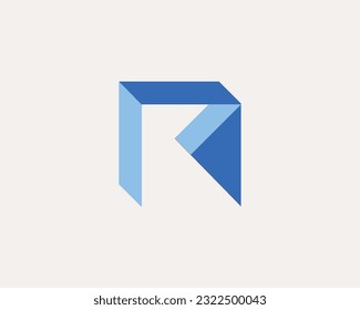 R and K logo Design template