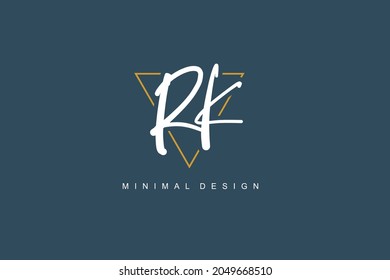 R K RK Initial handwriting or handwritten logo for identity. Logo with signature and hand drawn style.