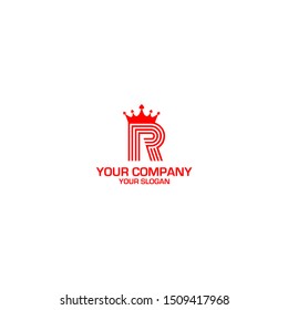 R King Logo Design Vector