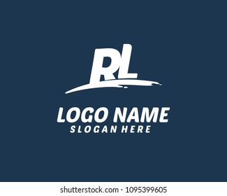 R L Initial logo