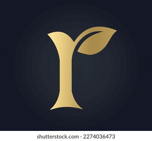 Logo de la hoja R o logotipo del árbol R