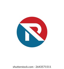 r letter abstract logo modern style