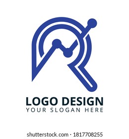 R Letter Analytics Logo Design
