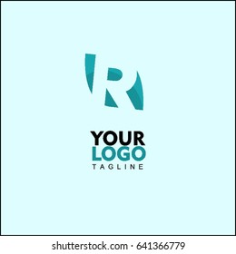 R Letter with Arrow Faster Logo Template vector icon illustration design