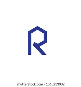 R Letter Arrow vector illustration icon Logo Template design