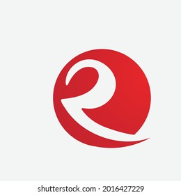 R Letter Arrow vector illustration icon Logo Template design