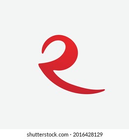 R Letter Arrow vector illustration icon Logo Template design