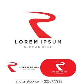 Icono de ilustración vectorial de la letra R Diseño de plantilla