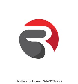 R Letter Arrow vector illustration icon Logo Template design