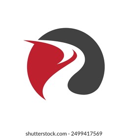 R Letter Arrow vector illustration icon Logo Template design