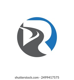 Icono de Ilustración vectorial de flecha de letra R Diseño de Plantilla de logotipo