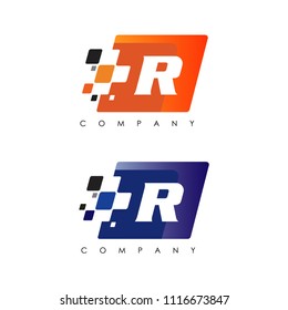 R letter automotive Racing Logo