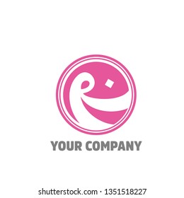 R Letter Badge Logo