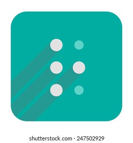 R letter in Braille