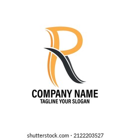 R letter business logo design