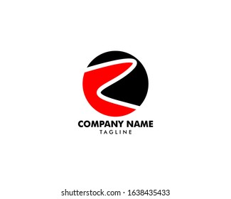 R Letter Circle Vector Logo