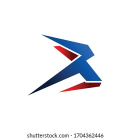 r Letter clean logo design