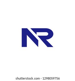 R letter combinations font logo vector