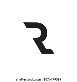 R Letter for Company Logo. a Simple Flat Vector Design