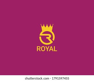 Diseño de logotipo creativo de carta R 