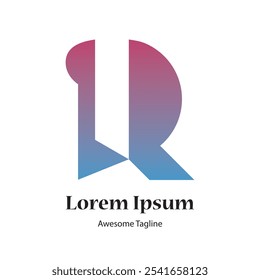 Icono de diseño de logotipo creativo de letra R