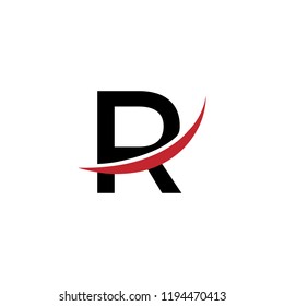 R Letter design. 