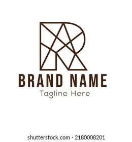 R Letter Design For Brand