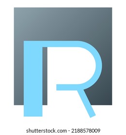 R letter design logo vector easy use