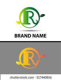 R letter Eco logo
