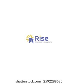 R letter financial, business and consultation logo design idea