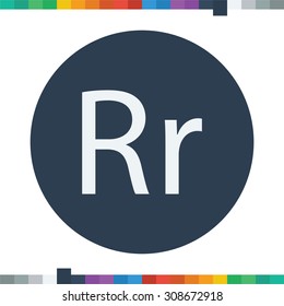 R letter icon.