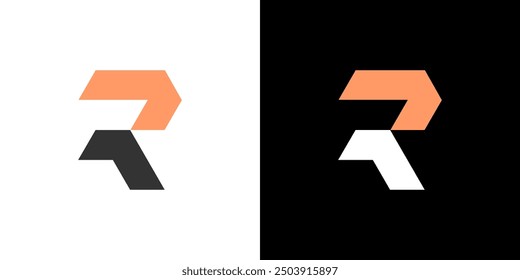 R letter icon logo vector. Modern tech business graphic design