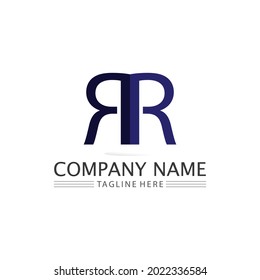R Letter icon and symbol vector illustration icon Logo Template design
