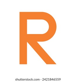 R letter icon vector illustration design