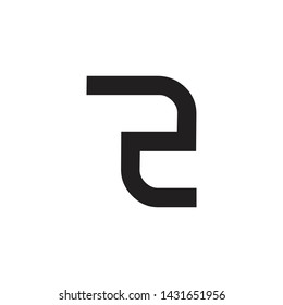 R letter initial logo design vector template