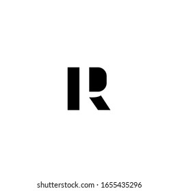 Letra R Vector de diseño de logotipo inicial