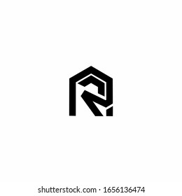 R Letter Initial Logo Design