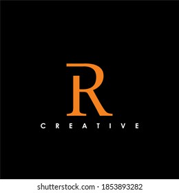 R Letter Initial Logo Design Template Vector Illustration