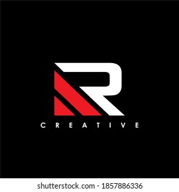 R Letter Initial Logo Design Template Vector Illustration	
